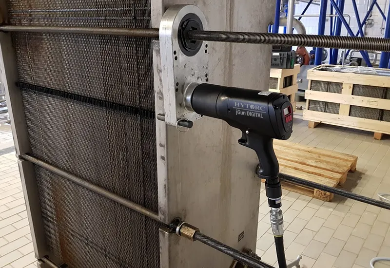 HYTORC jGun Digital pneumatic torque tool — front view