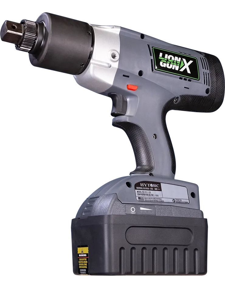 HYTORC LION GUN X electric torque tool — front view