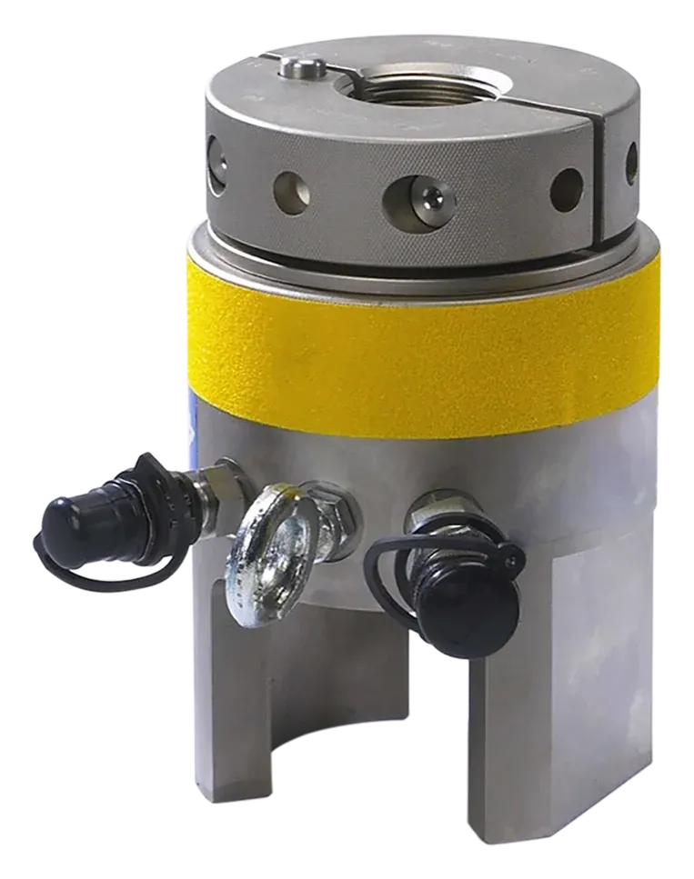 HYTORC Subsea hydraulic bolt tensioner with yellow band